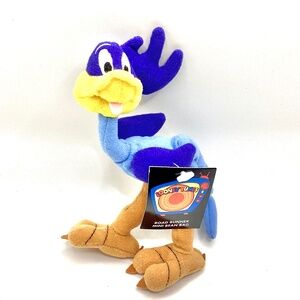 Vintage 1999 Warner Bros. Roadrunner Mini Bean Bag - New